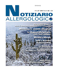 notiziario allergologico vol 36 2-3 cover