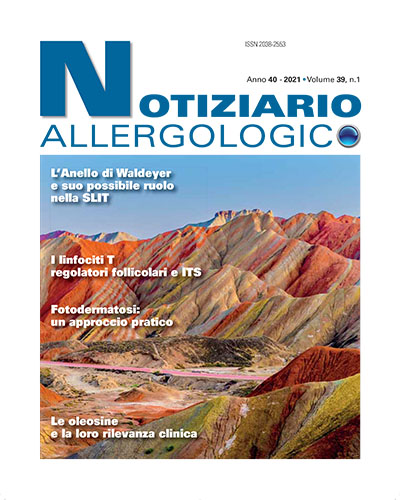notiziario allergologico 40 anno 2021 cover