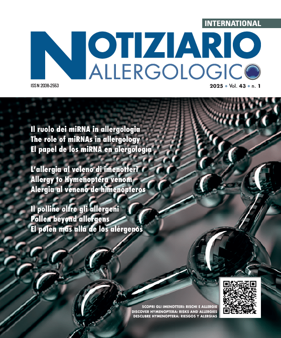 Notiziario Allergologico 2025 – vol. 43, n. 1